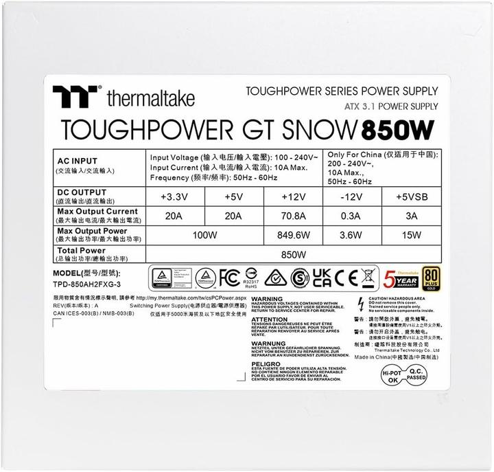 Produktbild Thermaltake Toughpower GT (850 W)