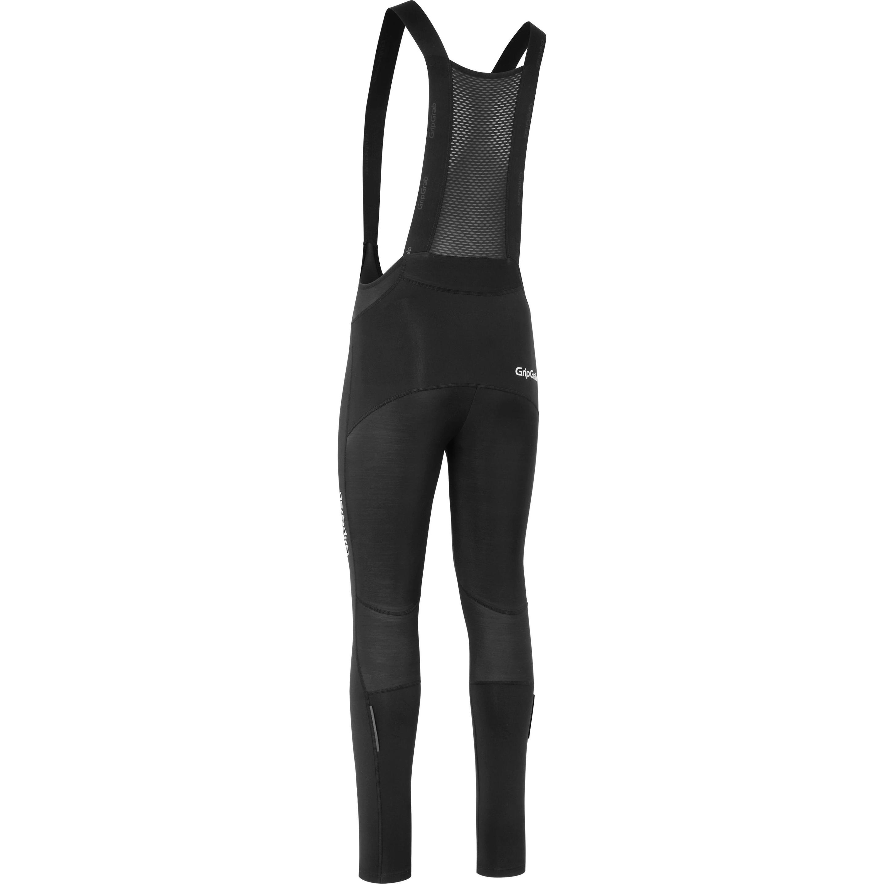 Thumbnail - GripGrab, Herren, Velohosen, Thermashell Water-Restant Bib Tights No Pad (S), Schwarz, S