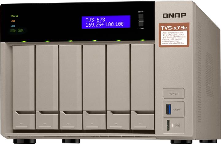 Produktbild QNAP Tvs-673e-4g (0 TB)