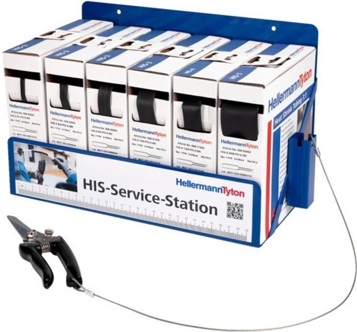 HellermannTyton 365-30105 Assortimento di tubi termoretraibili neri Rapporto di restringimento: 3:1 1 (1 x)