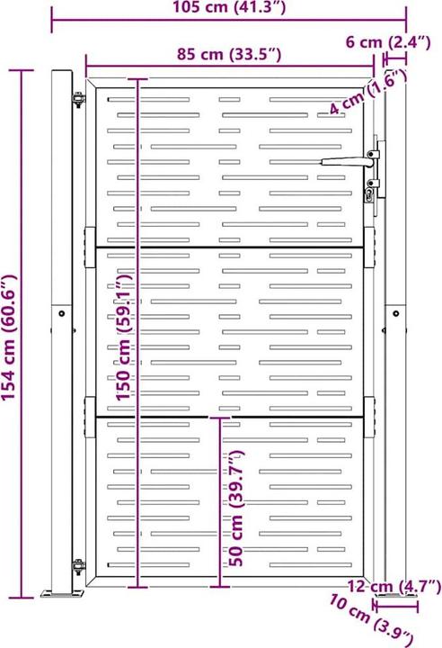 Produktbild vidaXL Gartentor