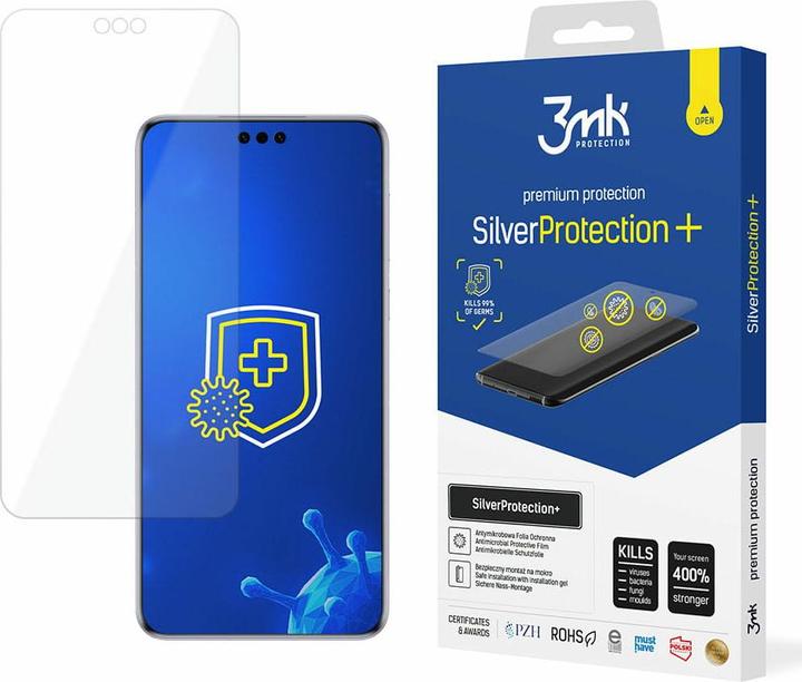 Actual product image 3MK SilverProtect+ Huawei Mate 60 Pro Folia antymikrobowa montowana montowana na mokro (1 pcs., Huawei Mate 60 Pro)