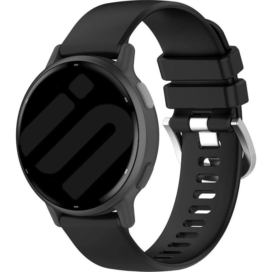Thumbnail - Strap-it Armband (22 mm, Silikon, vivoactive 4), Uhrenarmband, Schwarz