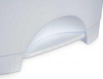 Arte Regal poubelle à pédale en plastique 10l blanc (10 l)