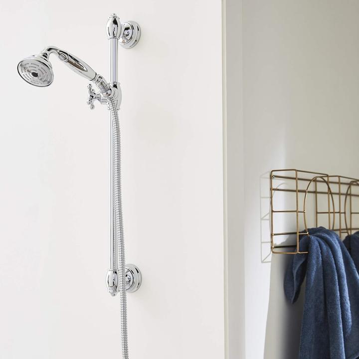 Produktbild Jacob Delafon Retro-Duschstangenset mit Handbrause und Schlauch