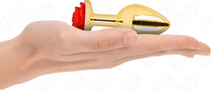 Immagine prodotto Kink - Plug Anal Gold Rose Rot Grã–Sse M