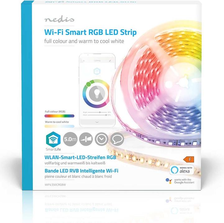 Produktbild Nedis Smartlife Full Color (Kaltweiss, Mehrfarbig, RGB, Warmweiss, 500 cm, Indoor)