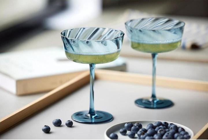 Produktbild Lyngby 30 cl - Glas - Blå (30 cl, 4 Gläser, Sektgläser)