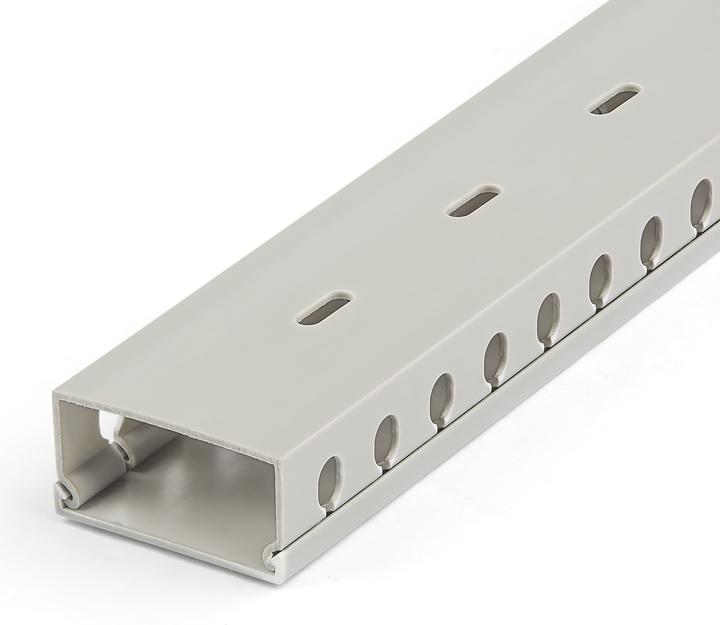 Image du produit StarTech Passage de câbles à fente ouverte avec couvercle, 2"(50mm)W x 1"(25mm)H, 6.5ft(2m) (Conduit, 200 cm)