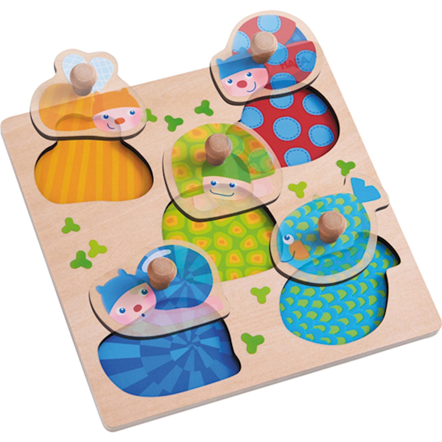 Thumbnail - Haba Greifpuzzle Bunte Tiere (5 Teile)