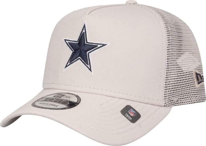 Actual product image New Era A-Frame Mesh Trucker Cap - Dallas Cowboys stone