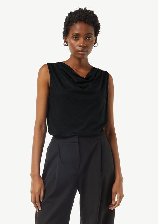 Produktbild Comma T-Shirt Top mit Wasserfall-Ausschnitt (40)