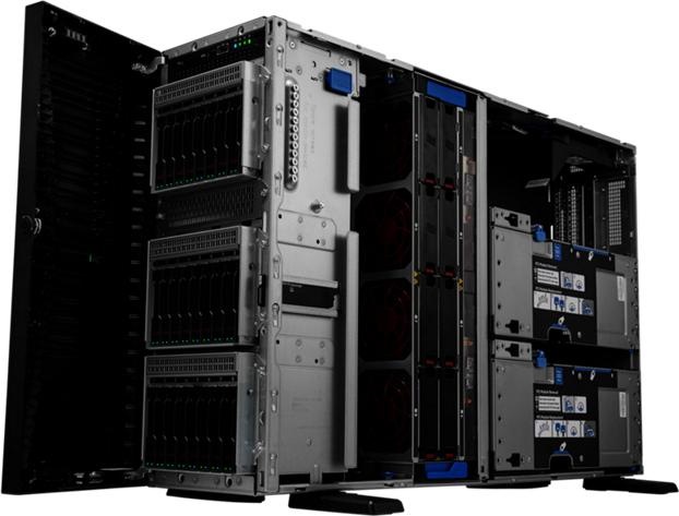 Produktbild HPE ProLiant ML350 Gen11 4410Y 12-core 1P -R MR408i-o 8SFF RPS Server (Intel Xeon Silver 4410Y, 32 GB, Tower Server)