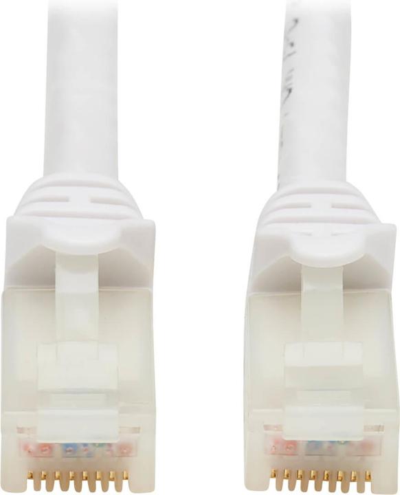 Actual product image Eaton Safe-IT Cat6a 10G Certified Snagless Antibacterial UTP Ethernet Cable RJ45 M/M White (U/UTP, CAT6a, 2.13 m)