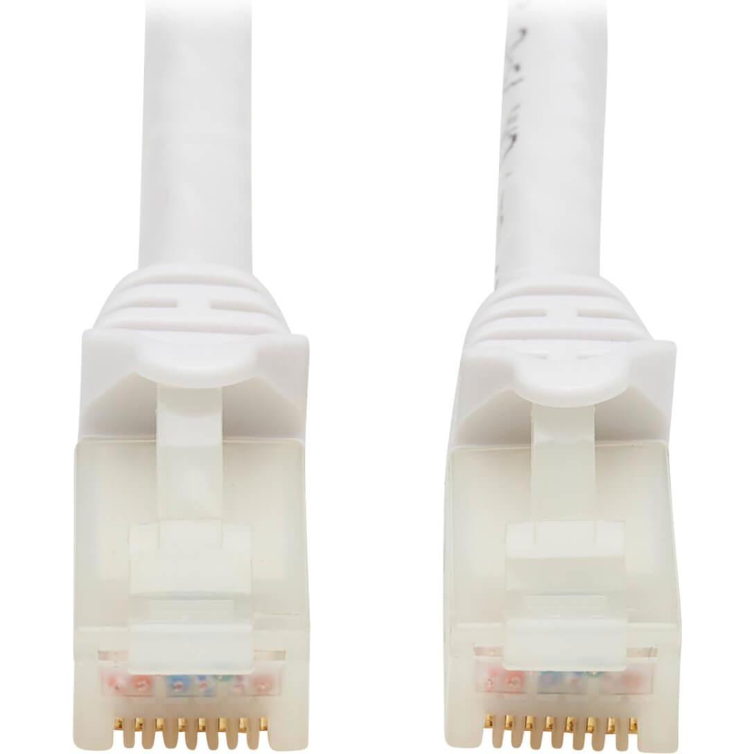 Eaton Safe-IT Cat6a 10G Certified Snagless Antibacterial UTP Ethernet Cable RJ45 M/M White (U/UTP, CAT6a, 2.10 m), Netzw...