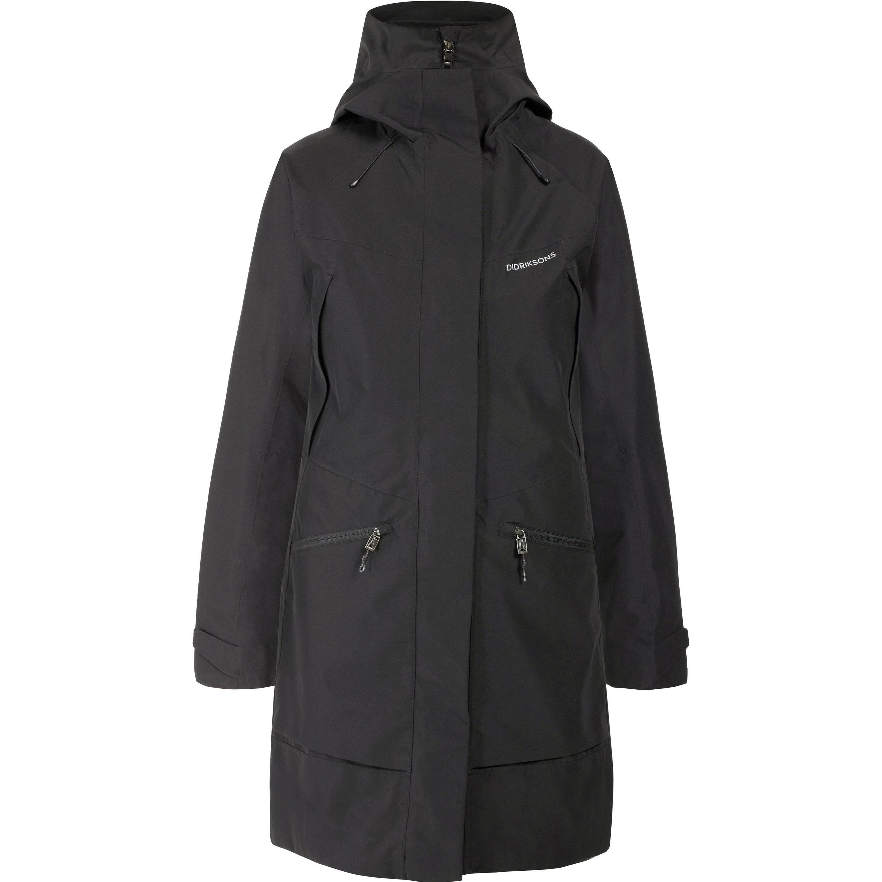 Didriksons, Damen, Jacke, Women's Ilma Parka 8 (44), Schwarz, 44