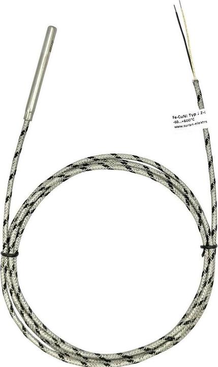 Enda Thermoelement K1-TC-J-6x60-2M-600°C Fühler-Typ J Messbereich Temperatur-50