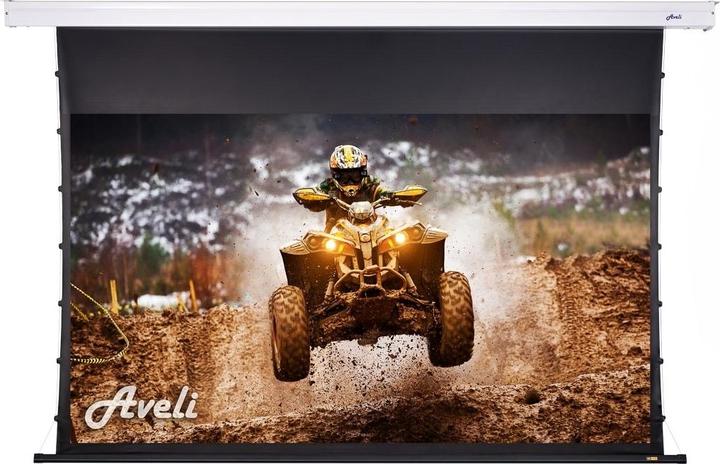 Actual product image Aveli Nástěnné plátno PREMIUM,metal,221x124(16:9) (Wall / ceiling bracket)