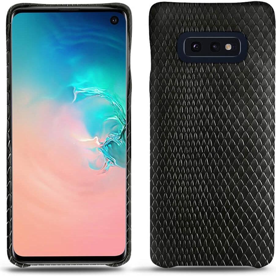 Thumbnail - Noreve Lederschutzhülle (Samsung Galaxy S10e), Smartphone Hülle, Schwarz