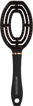 Actual product image Sister Young Coco Hair Brush With Boar Bristles Black