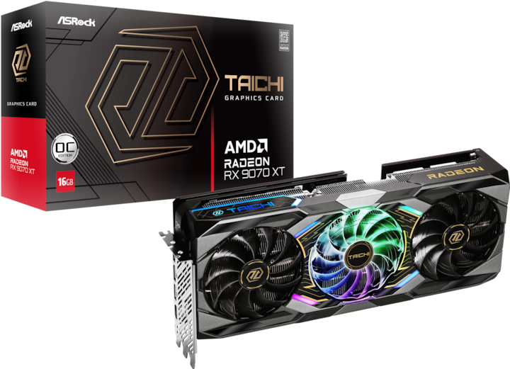 Image du produit AsRock Radeon RX 9070 XT Taichi OC (16 Go)
