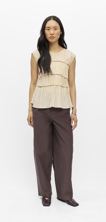 Produktbild Object Geraffte ärmellose Bluse (34)