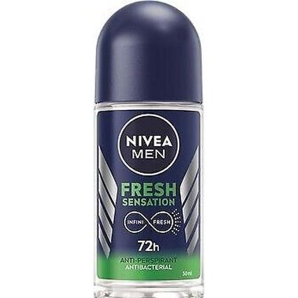 Nivea Uomo Deodorante, Fresh Sensation Antiperspirant Roll-On 50Ml (Roll-On, 50 Ml)