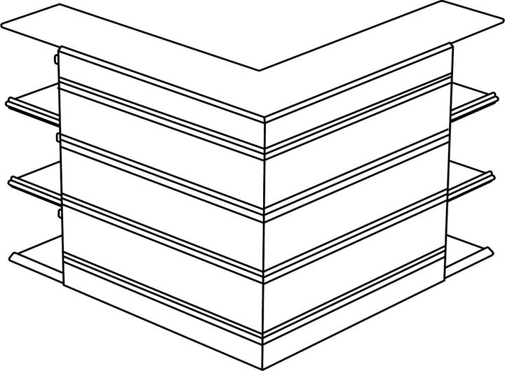 Produktbild Schneider Electric SE 5440248 FED Kanal Aussenecke m. Abdeckung 161/55 weiÃ RAL9016 Typ:FED-YH16155