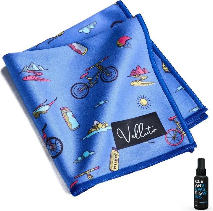 Velluto - Velo Brillenputztuch, Azzuro (Bundle)