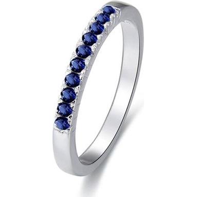 Beneto, Anello, Anello in argento con zirconi AGG327 - Circuito: 62 mm (L), (62)