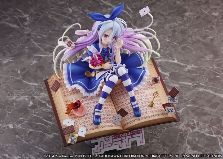 Actual product image Estream No Game No Life statuette 1/7 Shiro Alice in Wonderland Ver. 24 cm