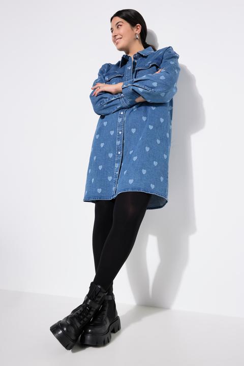 Produktbild Studio Untold Jeanskleid, oversized, HEARTS-Print (50, 52)