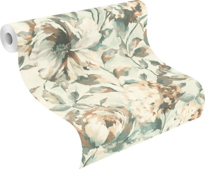 Produktbild Rasch Vliestapete 485134 Florentine III Floral cremewei (10 x 10 cm)