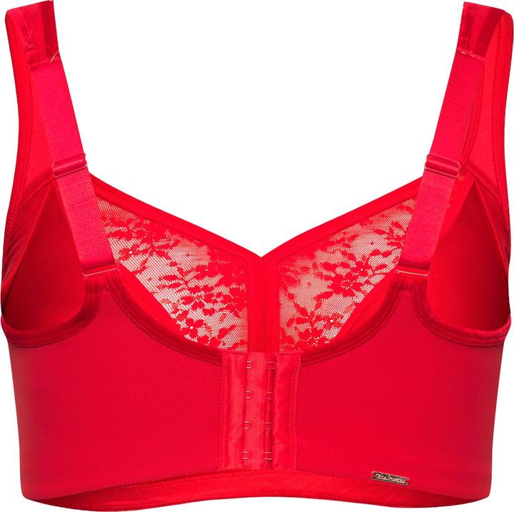 Actual product image Ulla Popken Lace Panel Underwire-Free Minimizer Bra (105 C)