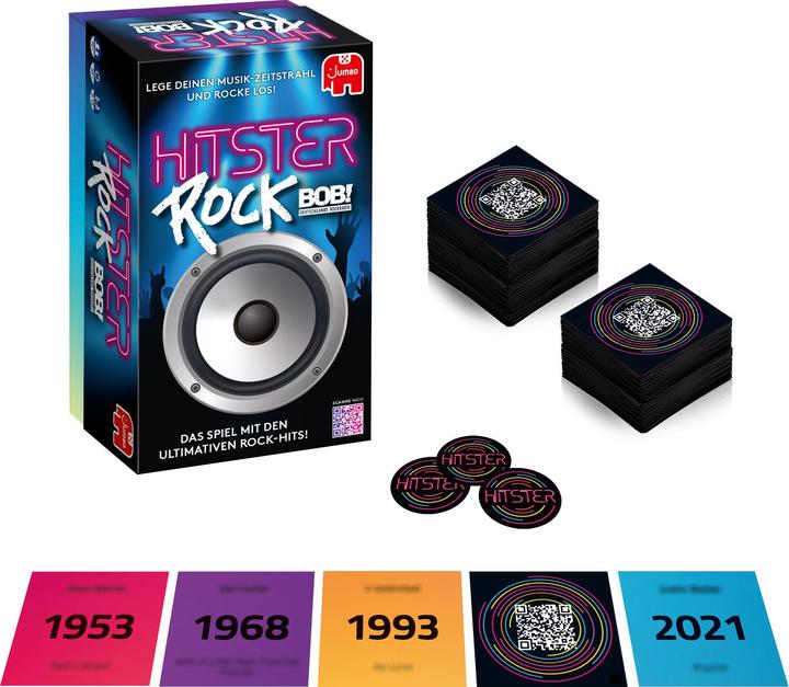 Image du produit Jumbo Hitster – Rock (Allemand, Italien, Français)