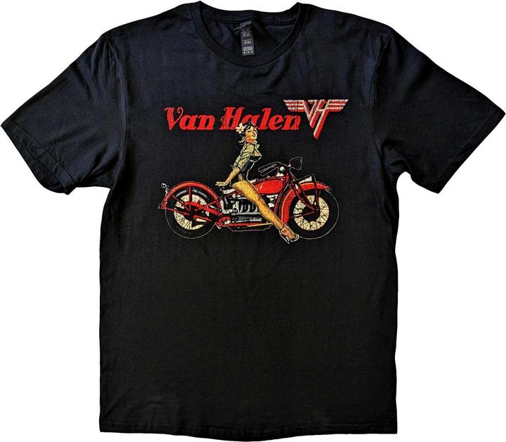 Immagine prodotto Music Brand Maglietta unisex da adulto Pinup Motorcycle in cotone (S)