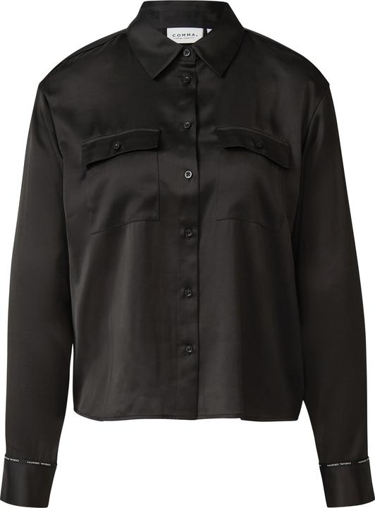 Immagine prodotto Comma Bluse Satinbluse mit aufgesetzen Brusttaschen und Logodetail (40)