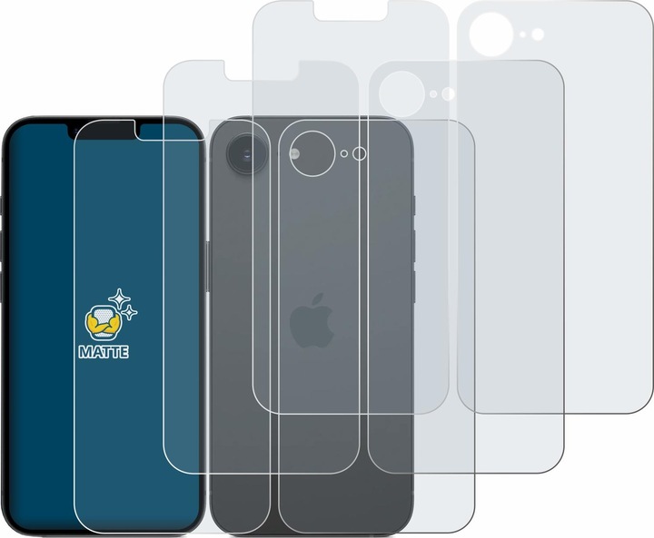 Produktbild BROTECT Entspiegelungsfolie Displayschutz Displayschutzfolie Folie Matt (6 Stück, Apple iPhone 16e)