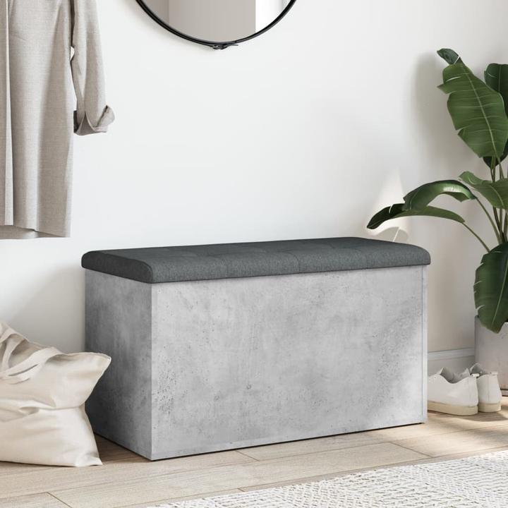 Immagine prodotto VidaXL Panca con contenitore in cemento grigio 82x42x45 cm (42 cm)