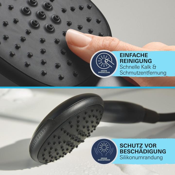Actual product image Grohe Vitalio Start System 250 Flex Duschsystem mit Umstellung, Renovierungs-Set, variable Bohrlöcher, was