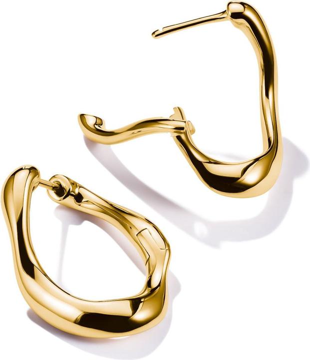 Produktbild Thomas Sabo Creolen klein Natural Beauty vergoldet (Sterling Silber 925 mit 18k Vergoldung)