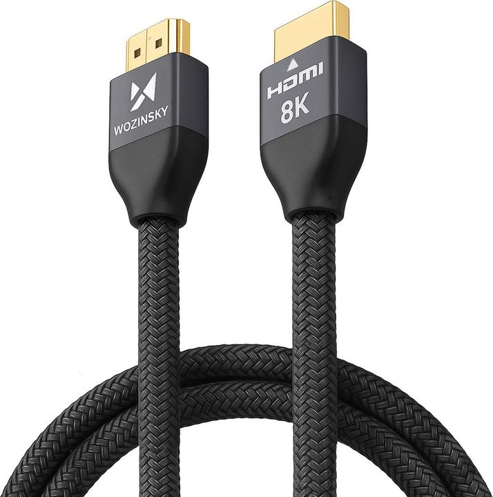 Immagine prodotto Wozinsky HDMI 2.1 8K 60 Hz 48 Gbps / 4K 120 Hz / 2K 144 Hz 2 m argento (WHDMI-20) (2 m, HDMI, 2.1)
