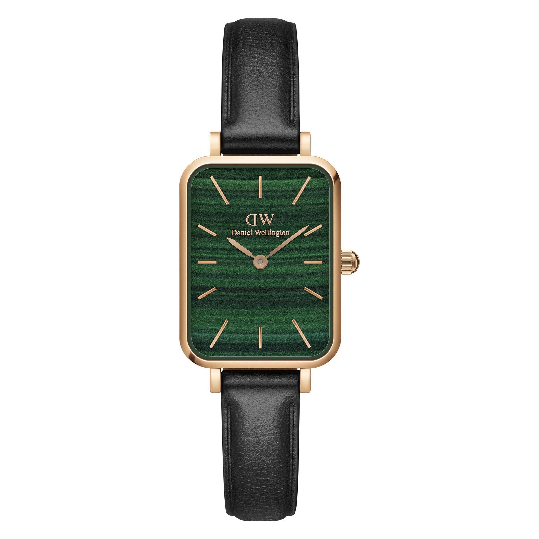 Daniel Wellington, Armbanduhr, Quadro Sheffield Green, Rosa, (Analoguhr, 20 mm)