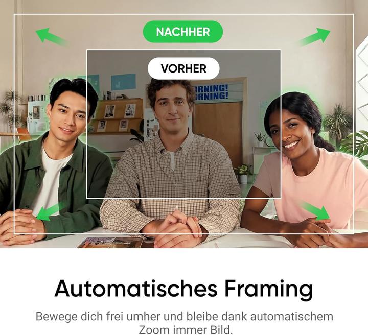 Immagine prodotto Insta360 Link 2C Standard 4K Webcam mit Auto-Framing und HDR