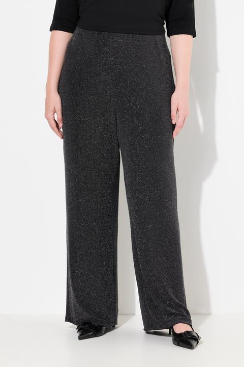 Produktbild Ulla Popken Jerseyhose, Glitter, gerades Bein, Elastikbund (42, 44)