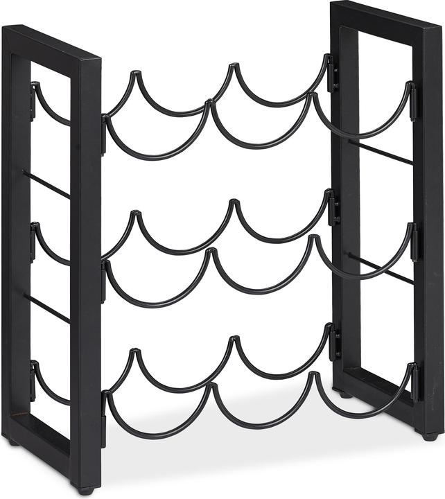 Produktbild Relaxdays Weinregal (35 x 17 x 37 cm, 9 Fl.)