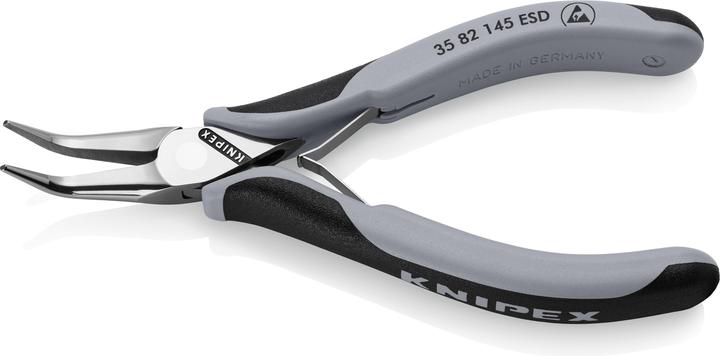 Productafbeelding Knipex 35 82 145 ESD Elektronische grijptang ESD met meer-componentengrepen spiegelgepolijst 145 mm (145 mm)