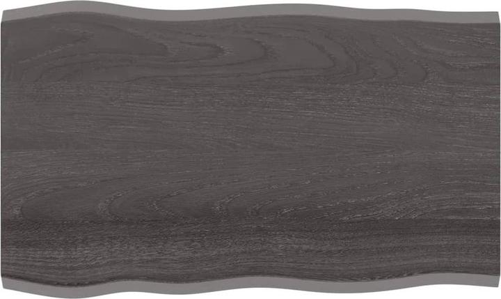 Image du produit vidaXL Tischplatte 100x60x2 cm Massivholz Eiche Behandelt (100 x 60 x 2 cm)