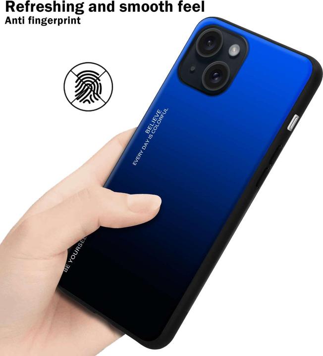 Produktbild Cadorabo Hülle für Apple iPhone 15 TPU im 2 Farben Design (Apple iPhone 15)