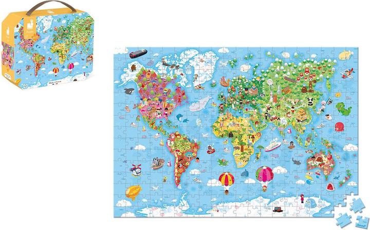 Actual product image Janod World map (300 pieces)